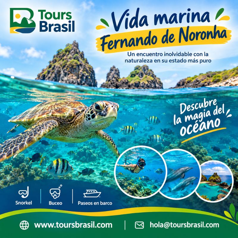 Vive una experiencia única con la Vida marina Fernando de Noronha